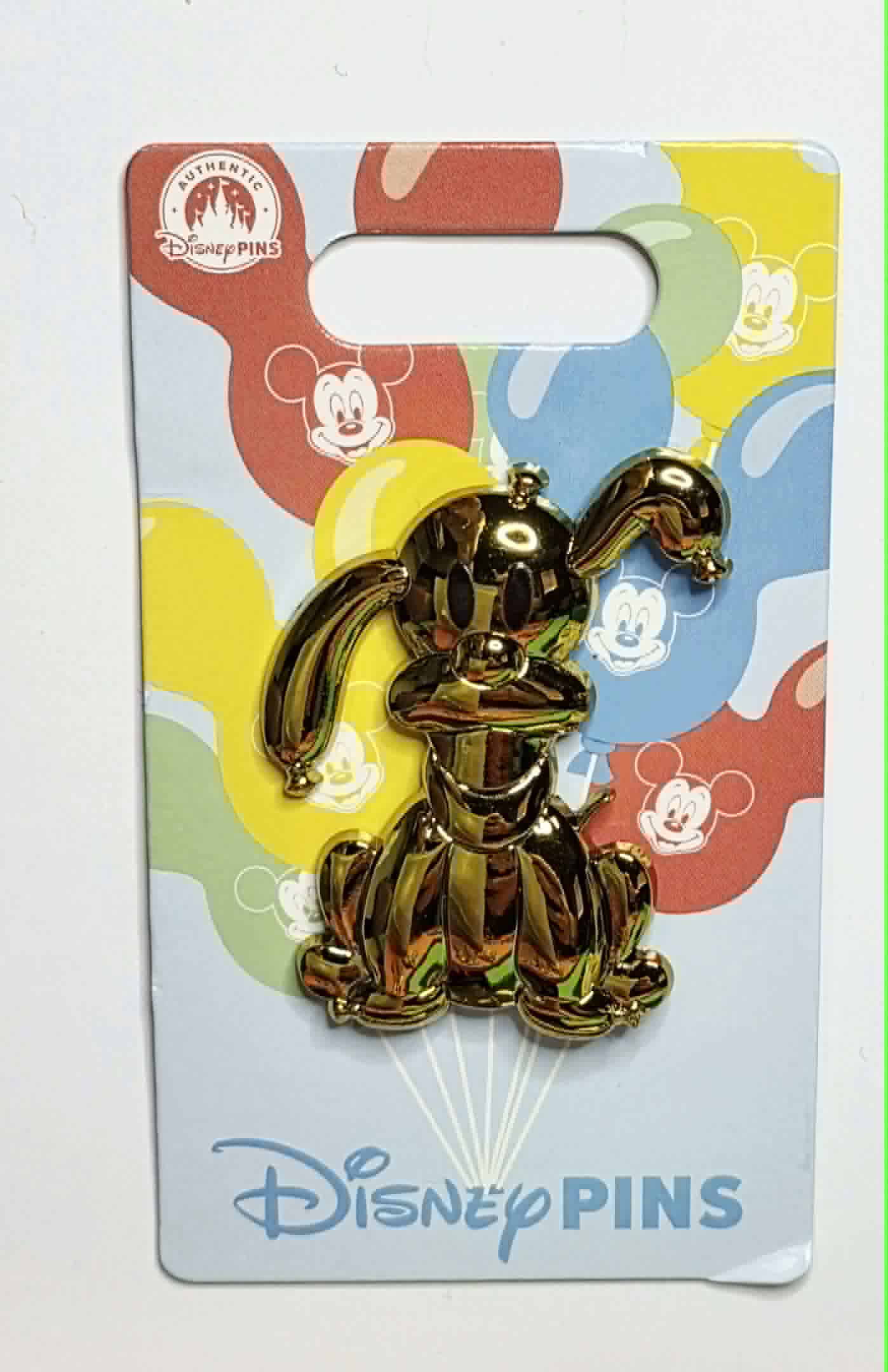 Pluto yellow gold mirror balloon