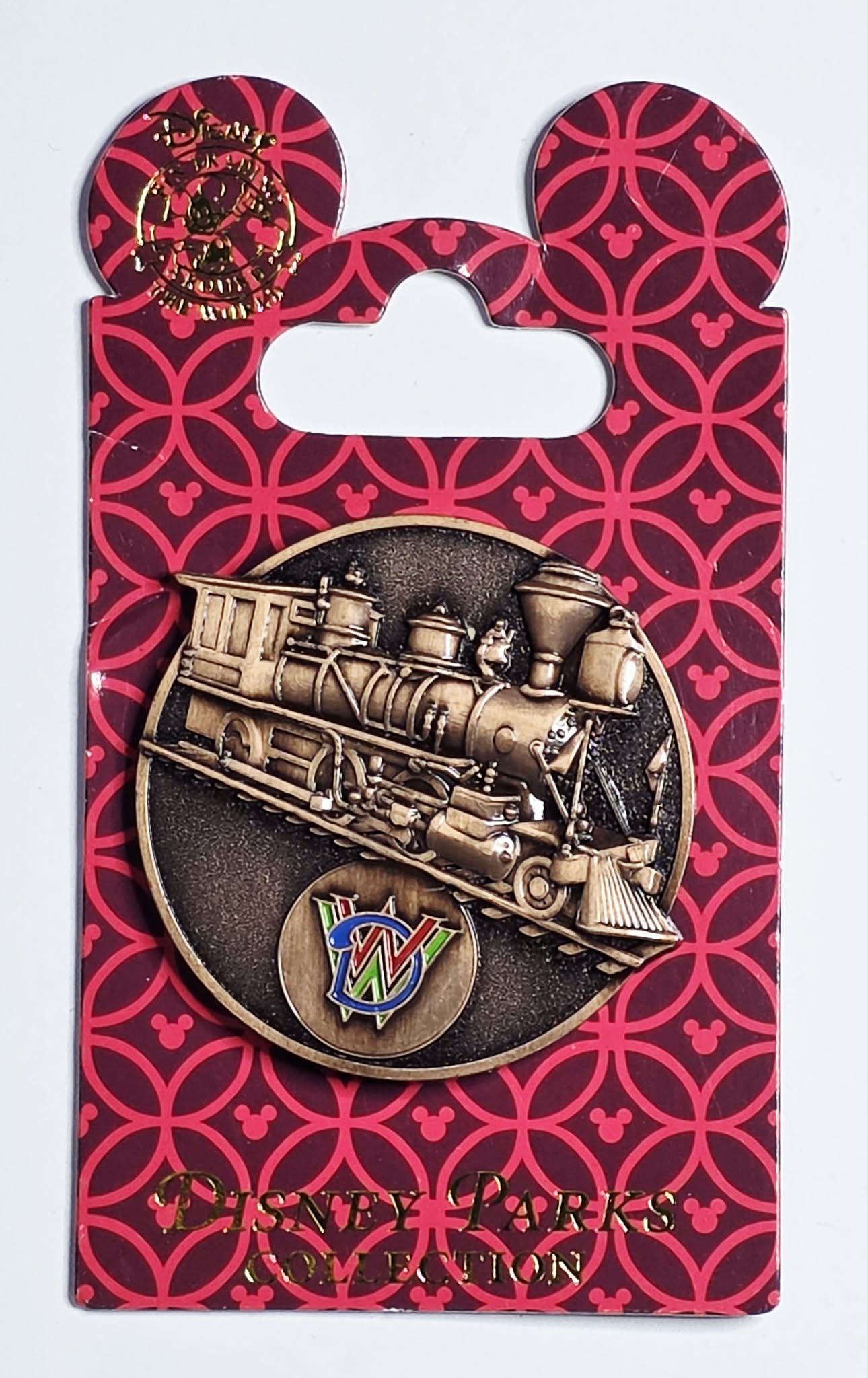 Walt Disney World Railroad Bronze Train Locomotive Medallion