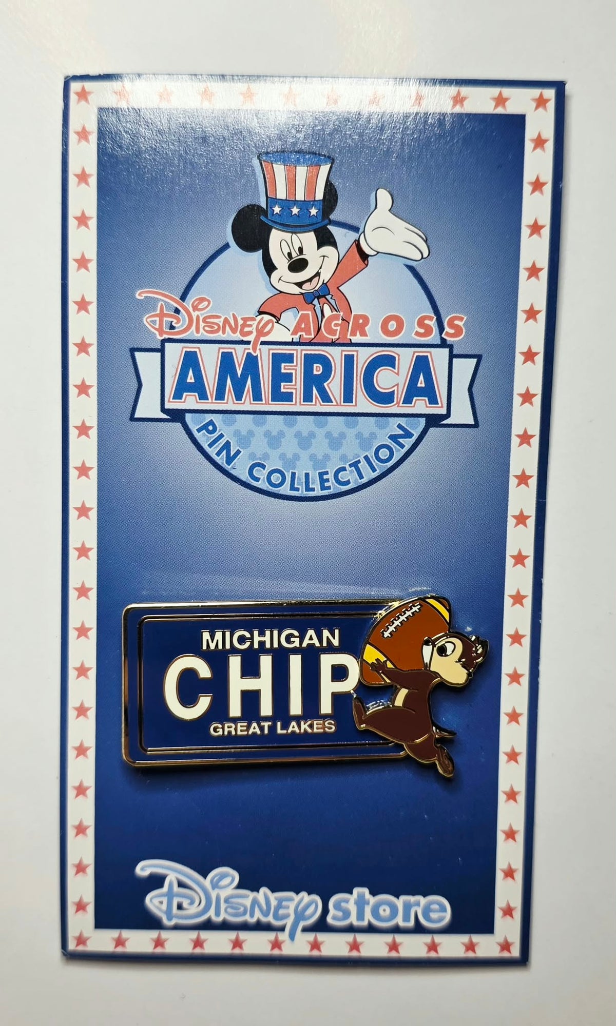 Disney Store Japan Across America License Plate - Michigan - Chip