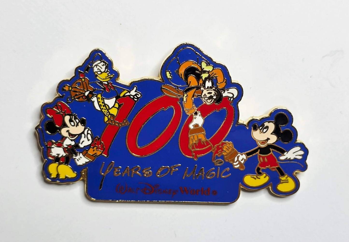 2001 Walt Disney World "100 Years of Magic" - Mickey, Minnie, Donald, and Goofy
