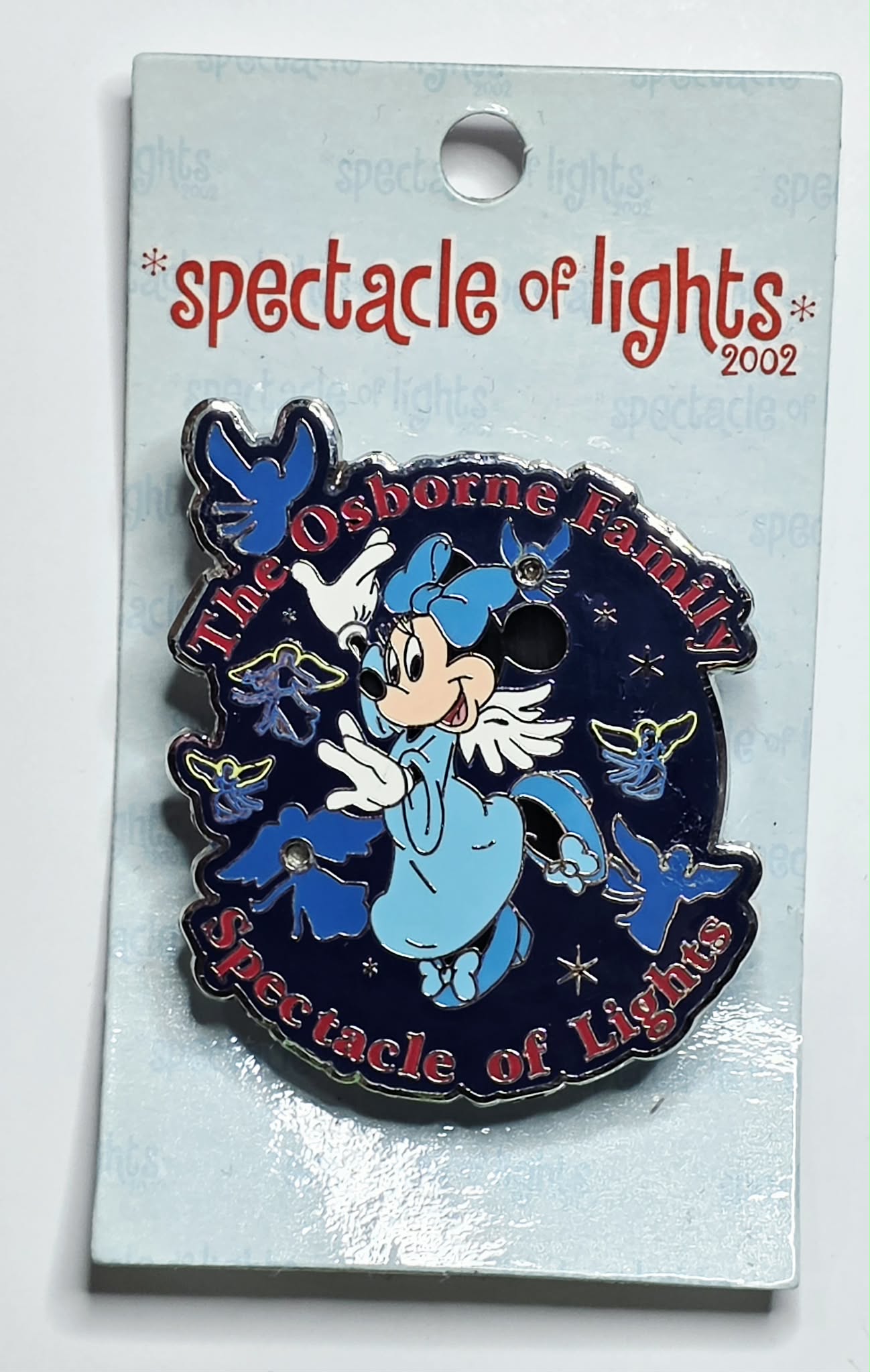 2002 Disney "Spectacle of Lights" Angel Minnie Mouse Limited Edition