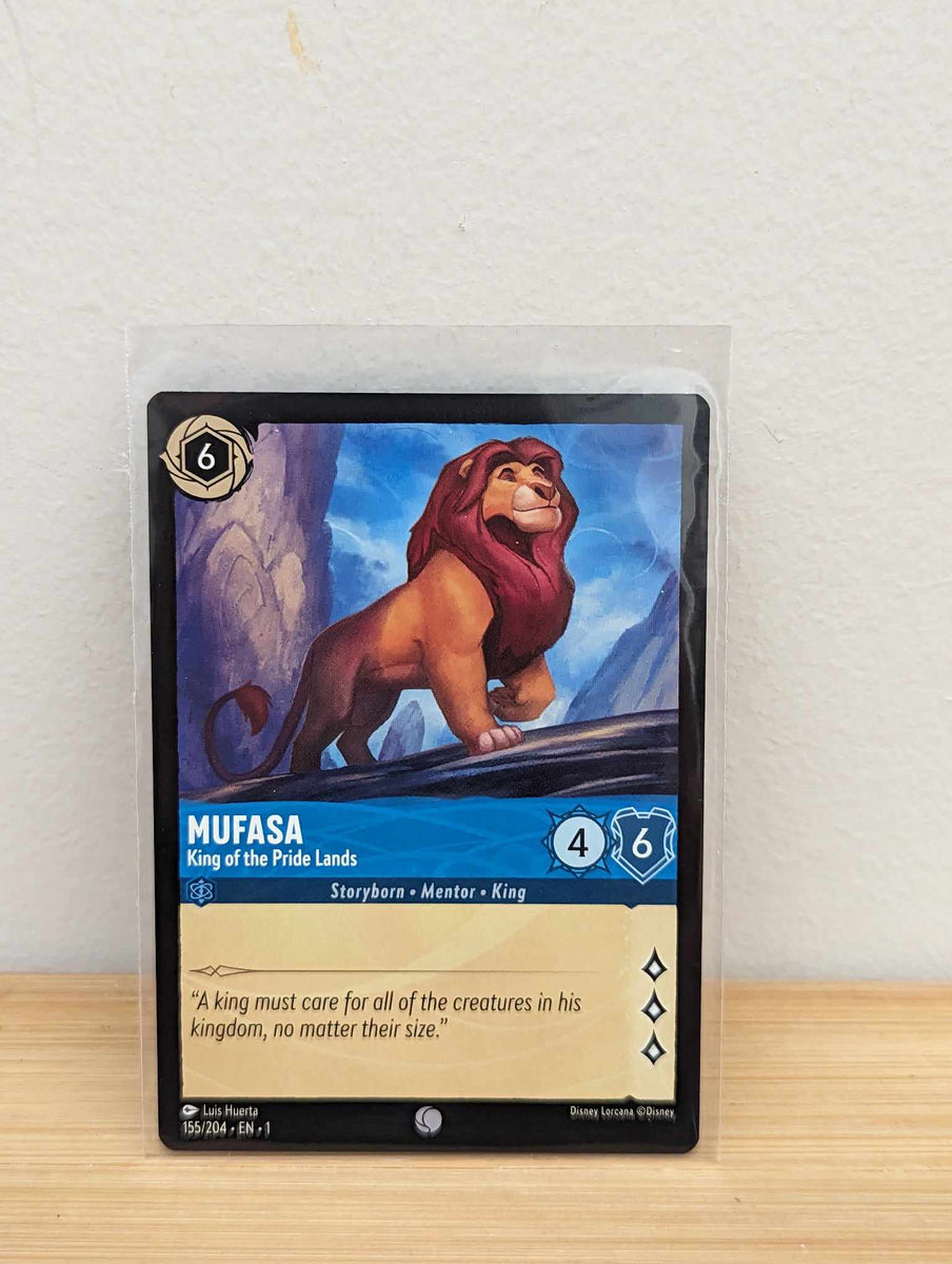 Lorcana Trading Card Game -mufasa - King Of The Pride Lands - The Firs 