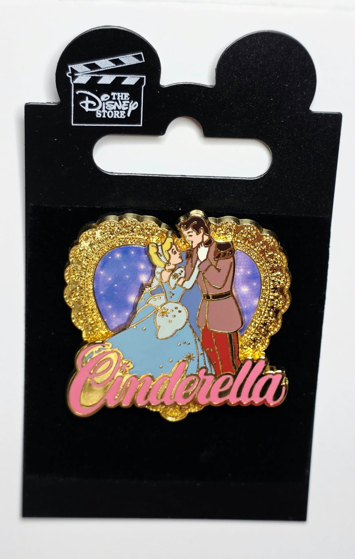 2001 Disney Store Japan Kiss Heart Cinderella and Prince Charming