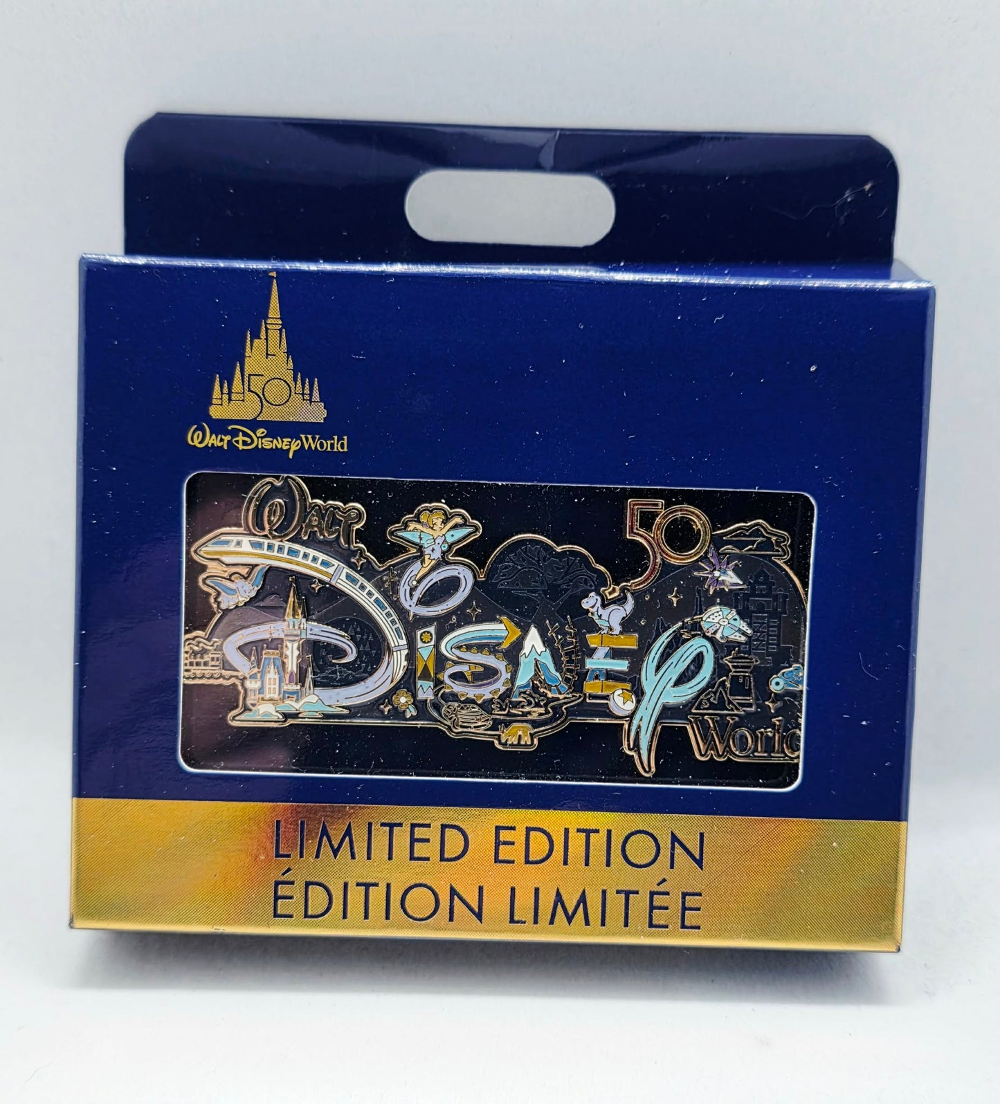 2022 Walt Disney World 50th Anniversary Parks Icons Logo Mini Jumbo pin