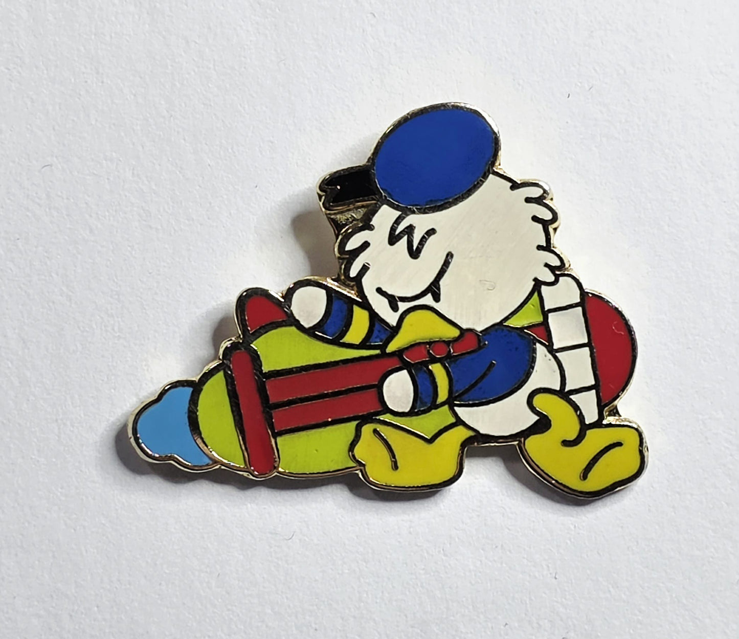 Donald Duck on the Astro Orbiter attraction