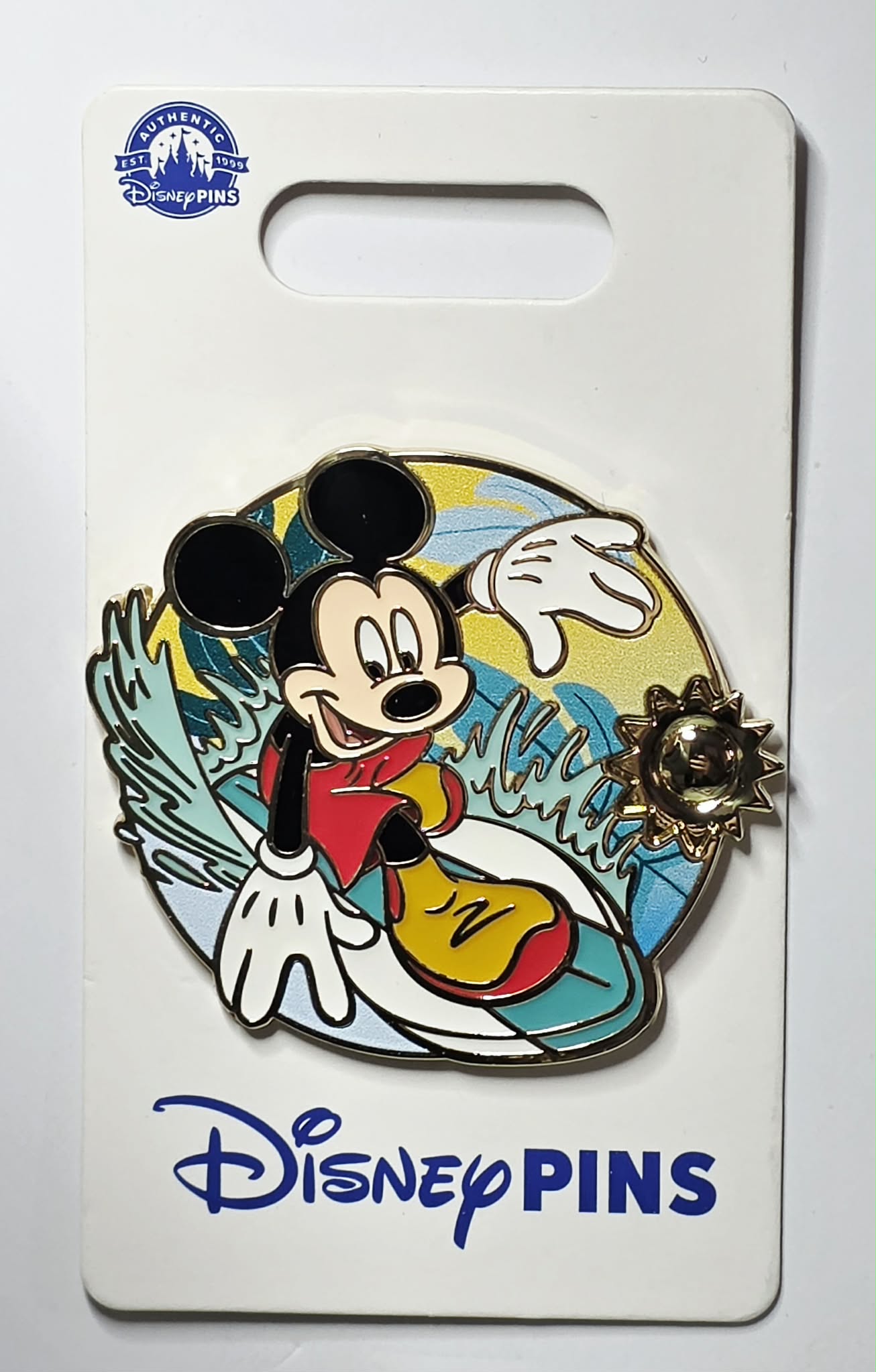 Mickey Mouse Surfing Pin from the Seasons Summer