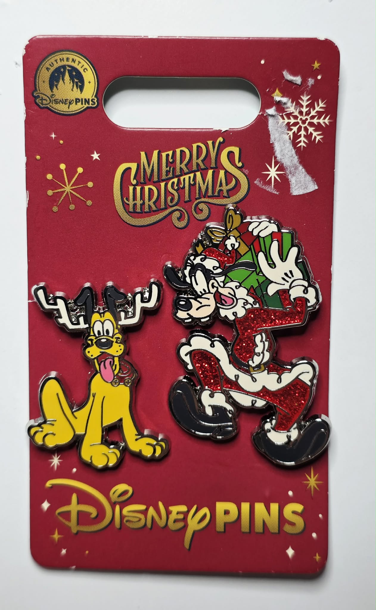 Christmas Goofy and Pluto