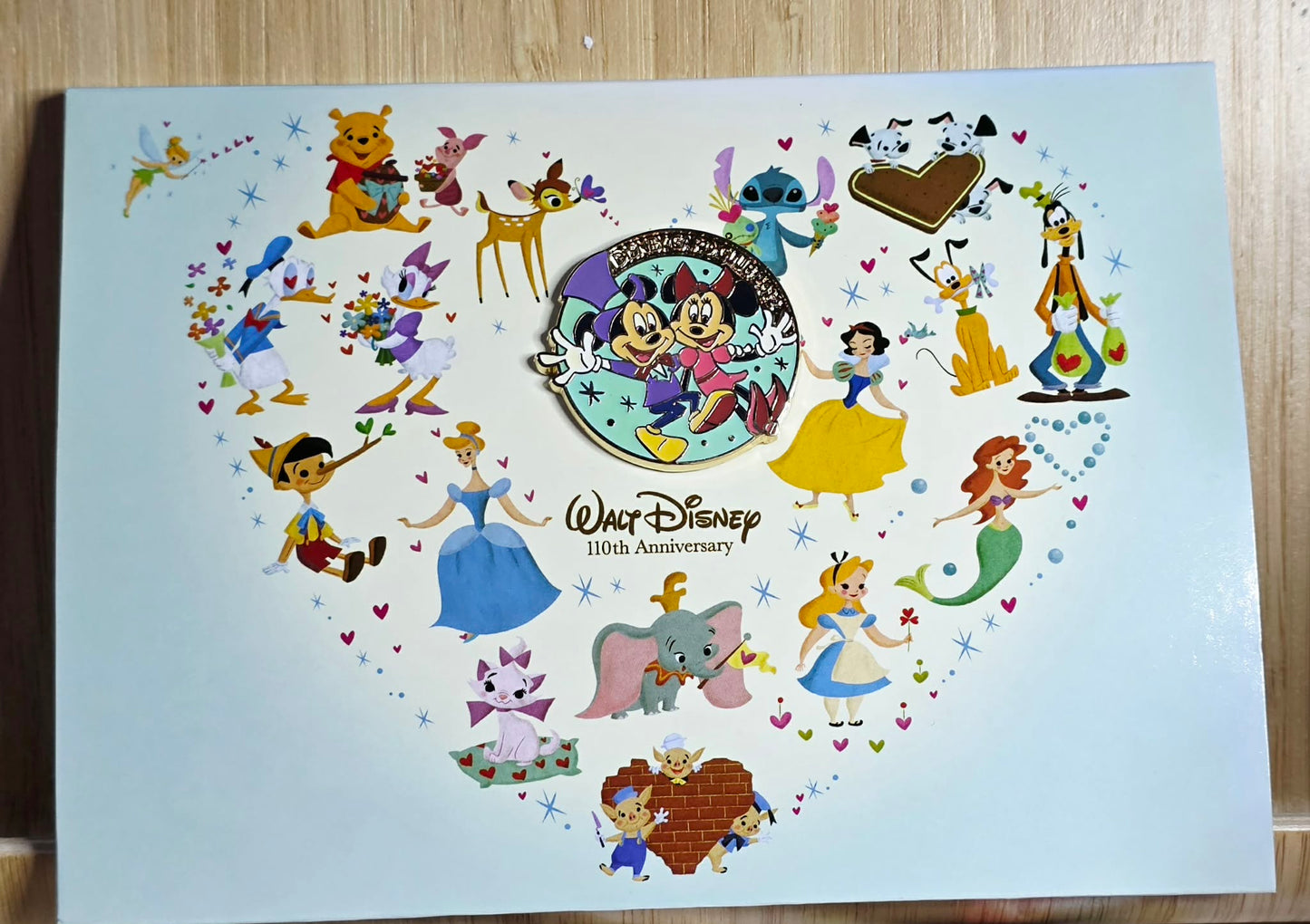 Mickey and Minnie - Disney 110th Anniversary pin