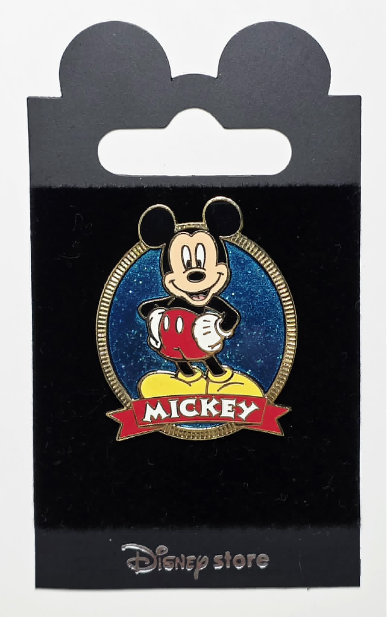 Mickey Mouse with Blue Glitter