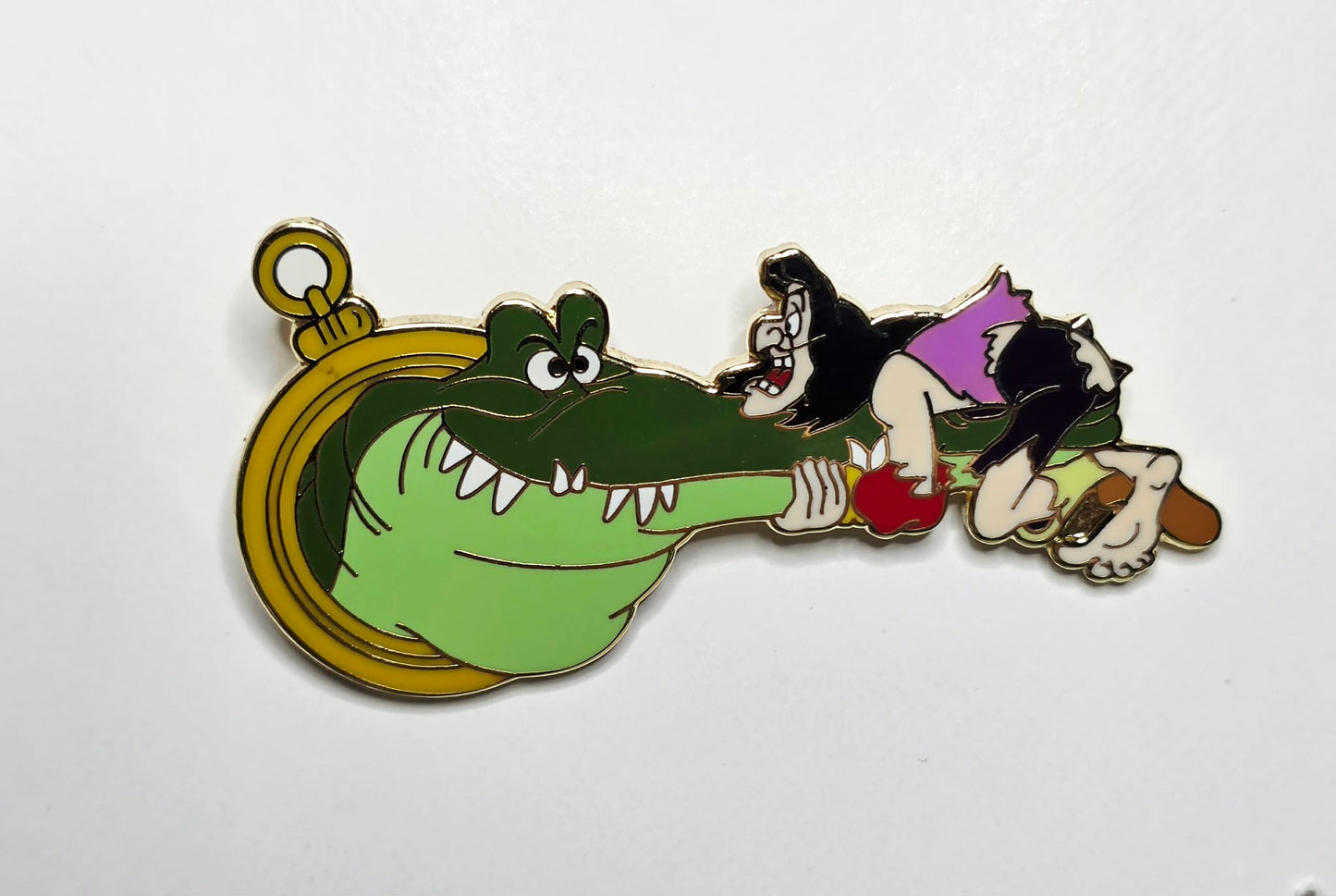 Peter Pan - Captain Hook being chased by Tick-Tock the Crocodile