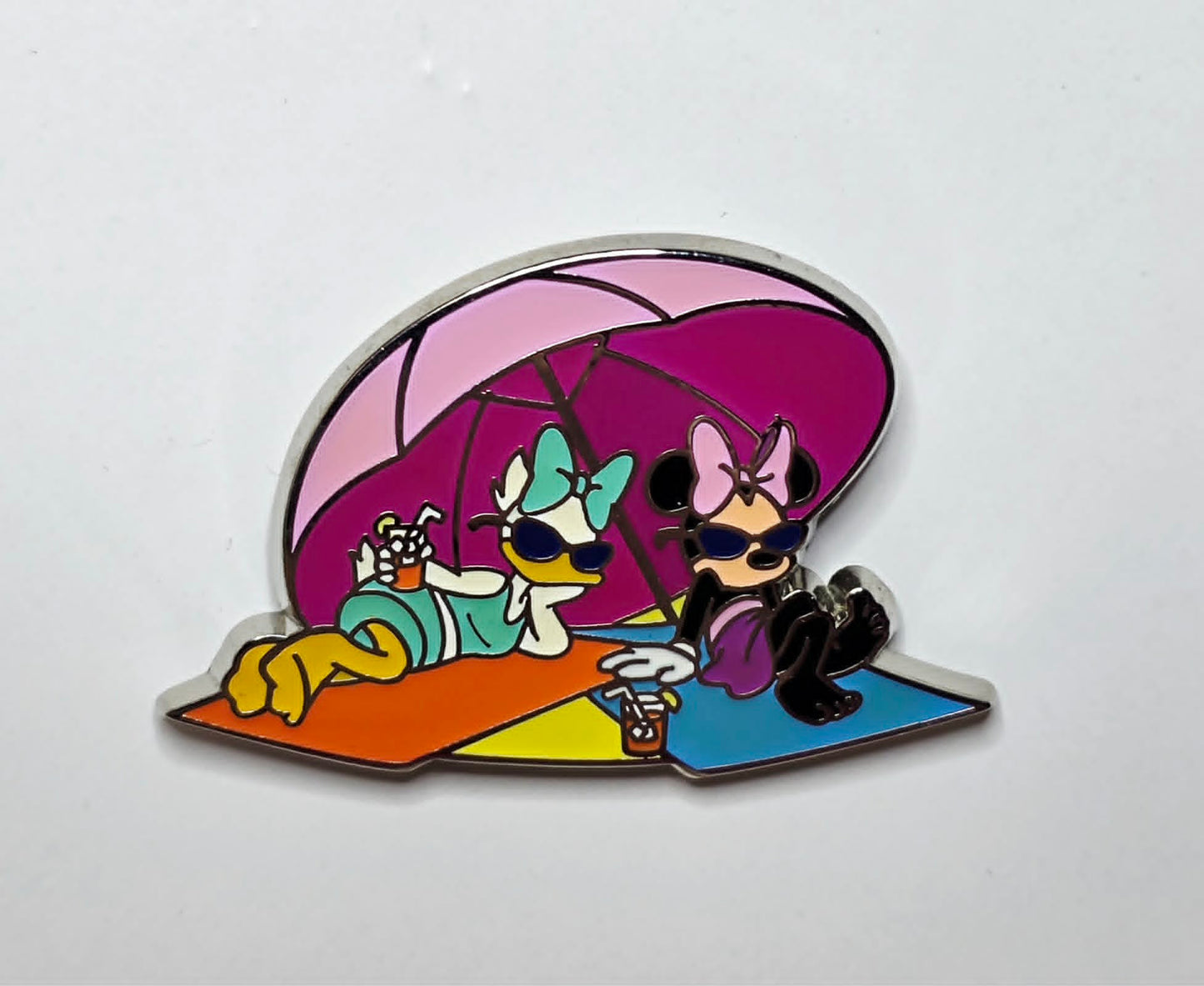 Minnie and Daisy on the beach