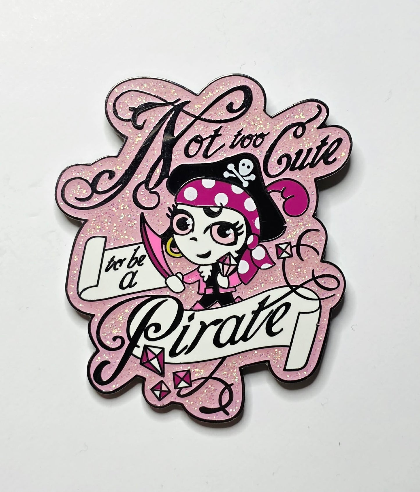 2007 Disney Trading Pin titled "Not Too Cute to be a Pirate"
