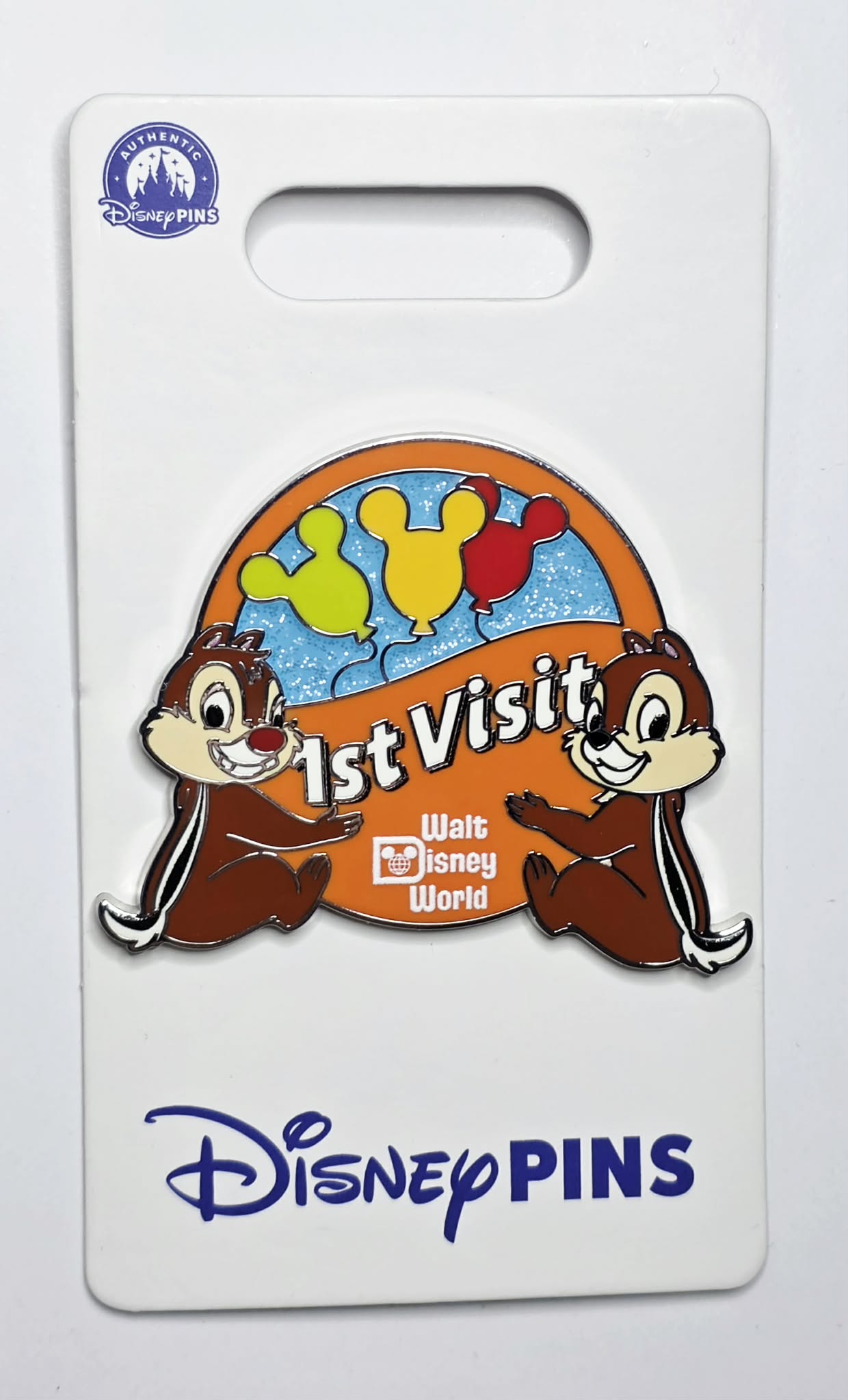 Chip 'n Dale "1st Visit" pin from Walt Disney World
