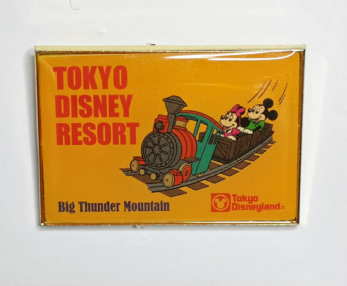 Mickey and Minnie Mouse on Big Thunder Mountain from Tokyo DisneySea