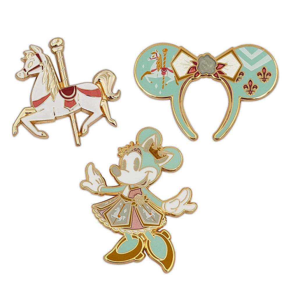 Minnie Mouse: The Main Attraction Pin Set – King Arthur Carousel – Lim