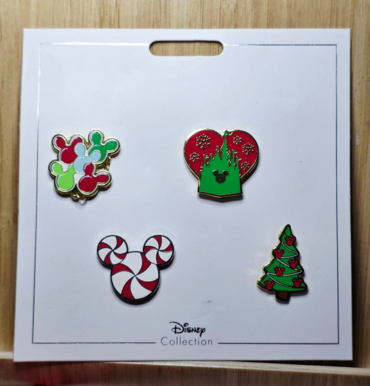 2021 Disney Parks Holiday 4-pin set