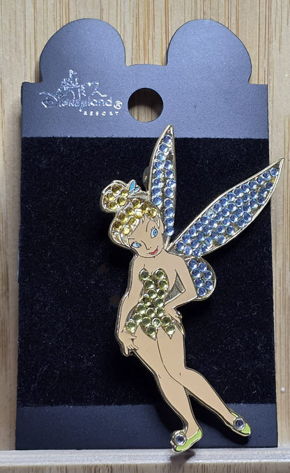 Disney Vintage Tinkerbell Swarovski Crystal Brooch Pin