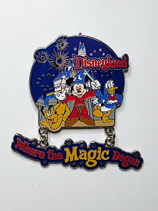 Disneyland - Where the Magic Began (Dangle) Mickey Donald Pluto