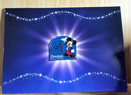 Mickey Mouse Pin 60th anniversary Diamond Celebration