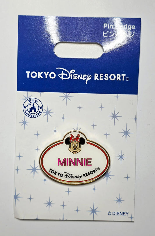Minnie Mouse Name Tag - Tokyo Disney Resort