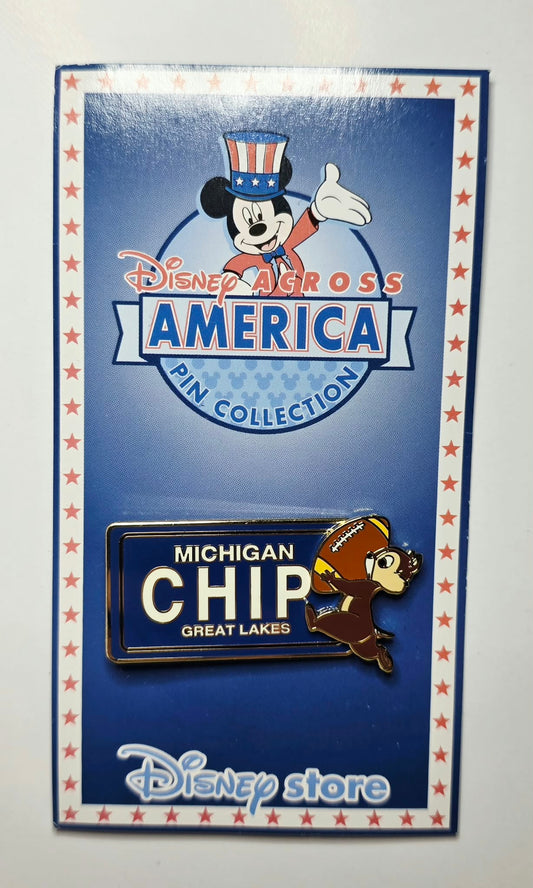 Disney Store Japan Across America License Plate - Michigan - Chip
