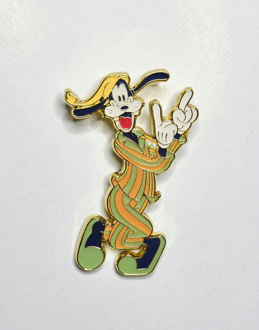 Goofy - green and orange striped pajama