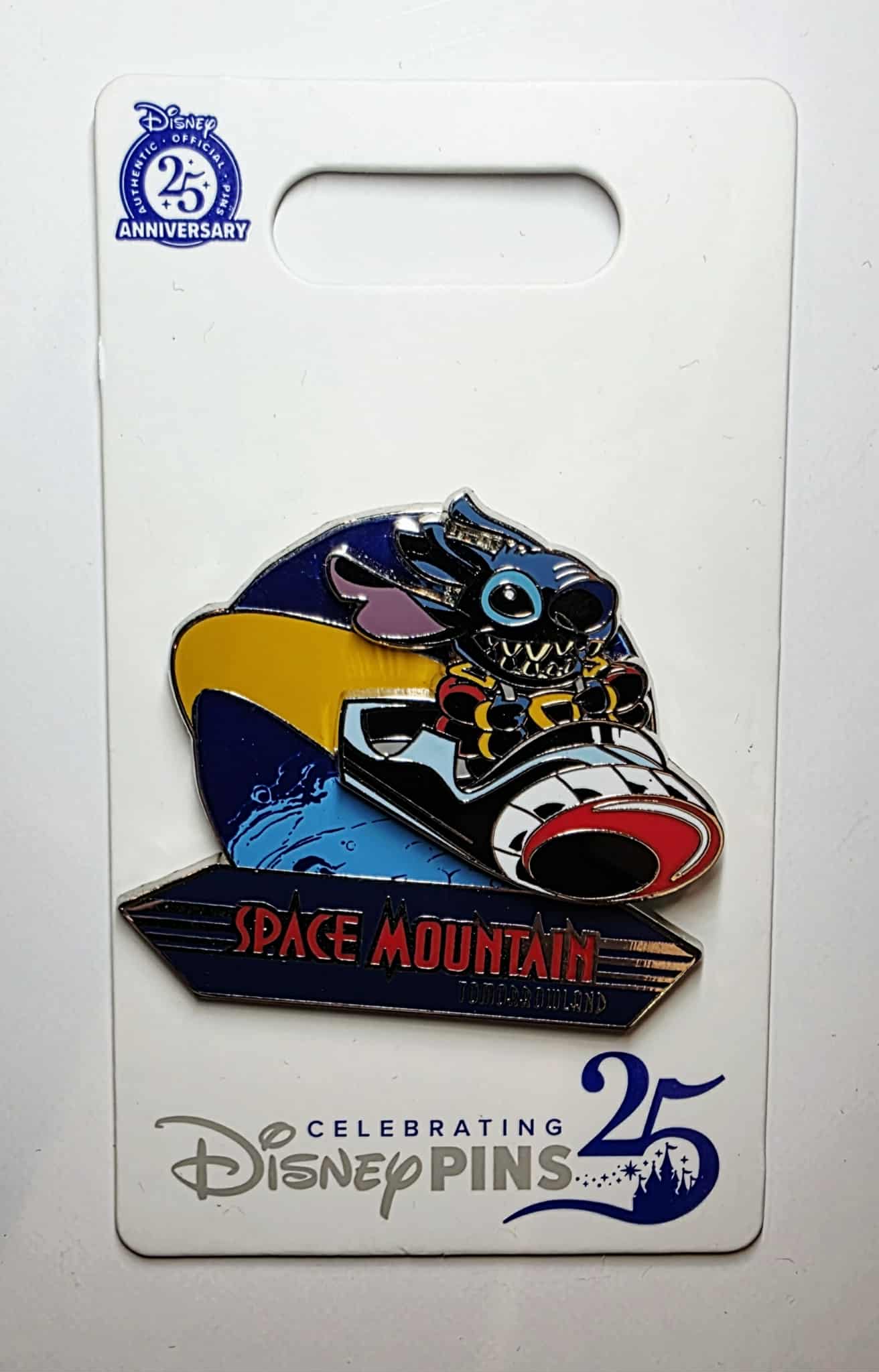 Stitch - Space Mountain - 25 years of Pin Trading
