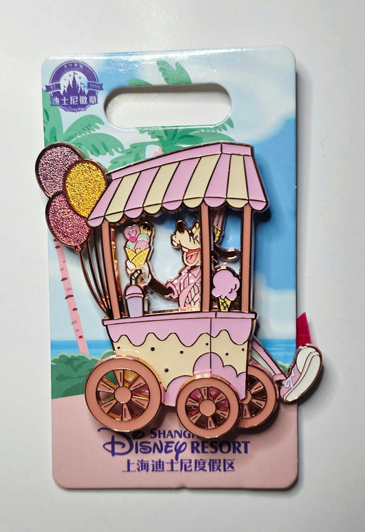Goofy Ice Cream Cart - Slider Goofy and moveable wheels