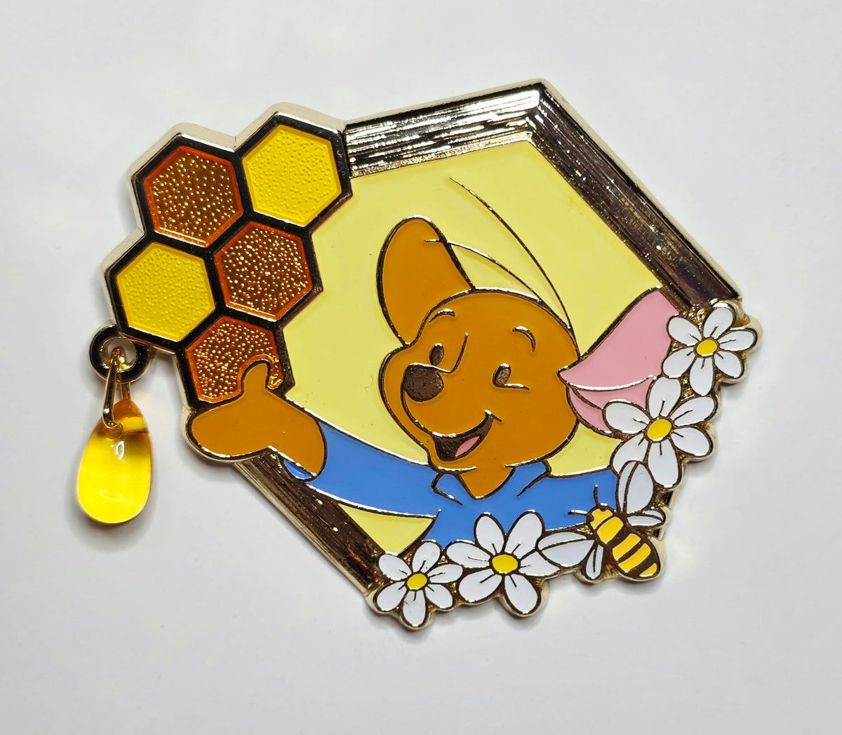 Winnie the Pooh -  Roo Honeycomb Dangle Pin - Tokyo