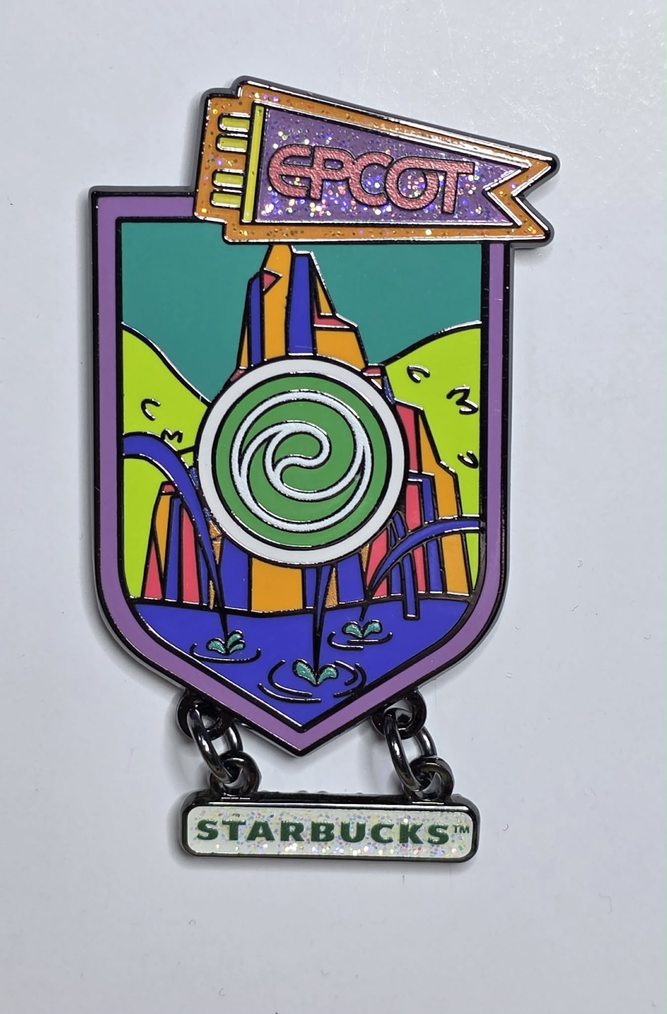 Disney Parks Epcot  Starbucks dangle pin featuring JOURNEY OF WATER