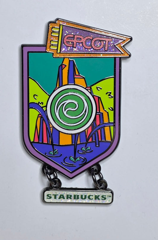 Disney Parks Epcot  Starbucks dangle pin featuring JOURNEY OF WATER