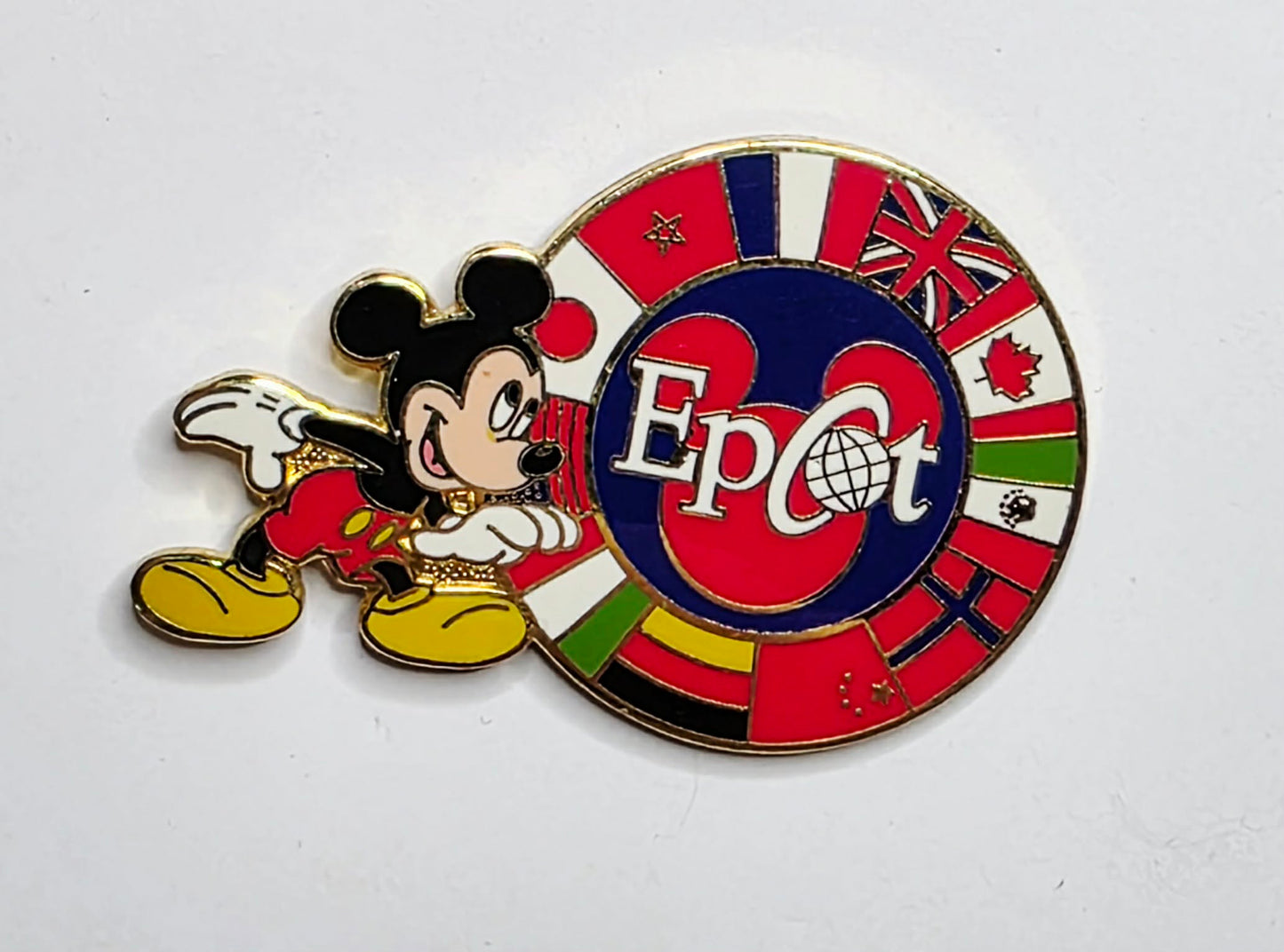 Mickey with Epcot World Showcase Circle of Flags