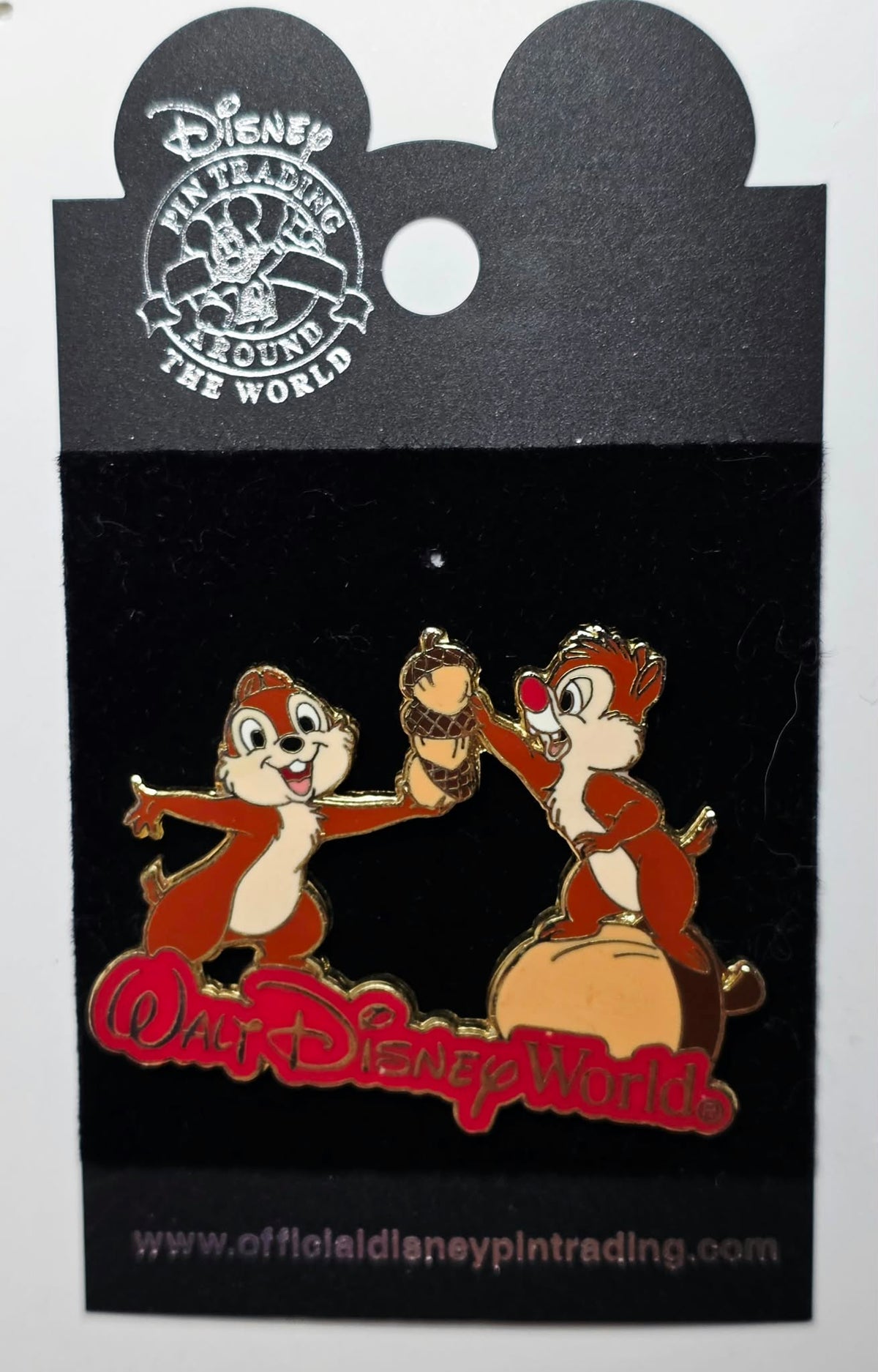 Chip and Dale Stacking Acorns Walt Disney World