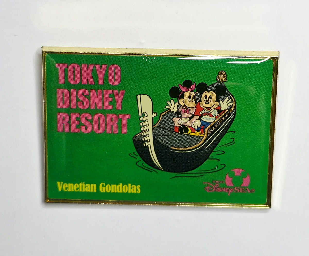 Mickey and Minnie Mouse on  Venetian Gondolas from Tokyo DisneySea