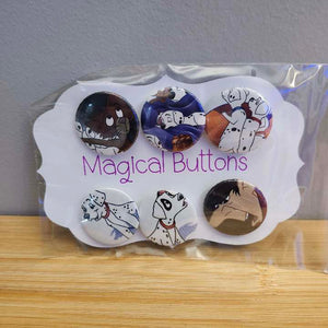 101 Dalmatians Buttons