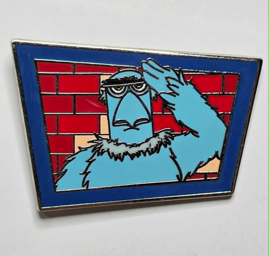 Sam the Eagle pin from The Muppets Brick Wall Mystery Collection.
