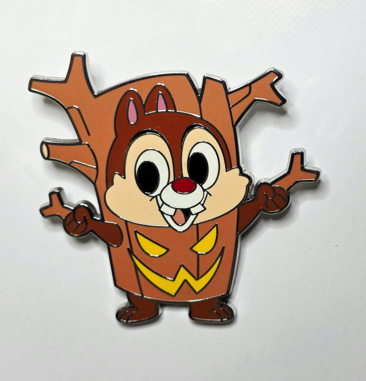 Trick or Chipmunk - Dale dressed as a scary tree