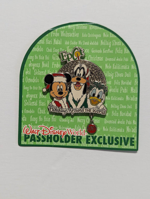 Epcot Holidays Around the World - Mickey, Donald, Goofy