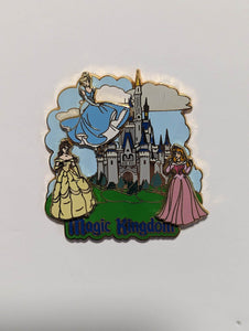 Magic Kingdom with Cinderella, Aurora, Belle - Build a pin