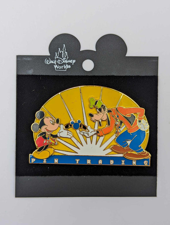 Mickey and Goofy Pin Trading