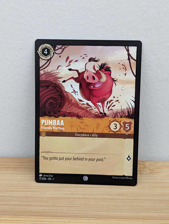 Lorcana Trading Card Game -Pumbaa - Friendly Warthog