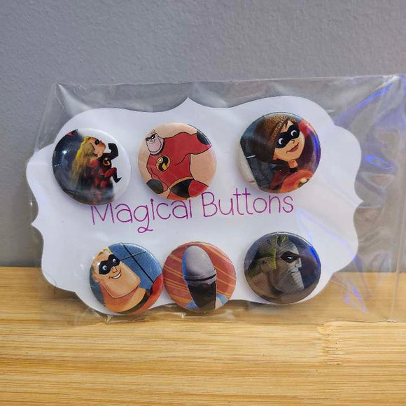 Incredibles Buttons