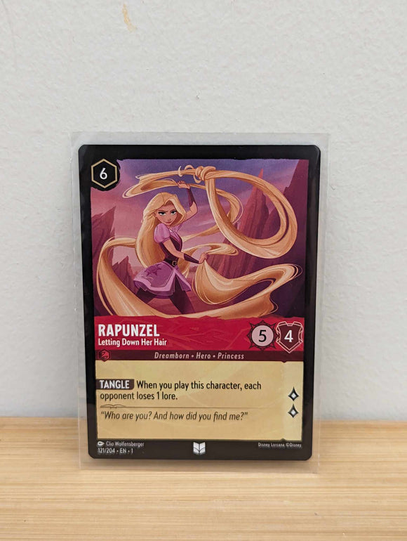 Lorcana Trading Card Game -Rapunzel - Letting Down Her Hair - The First Chapter (1)