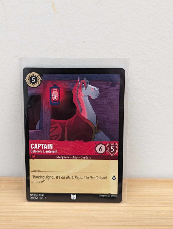 Lorcana Trading Card Game - Captain - Colonel's Lieutenant - The First Chapter (1)