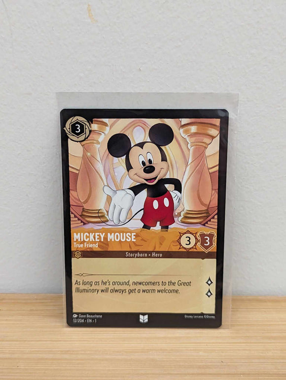 Lorcana Trading Card Game -Mickey Mouse - True Friend