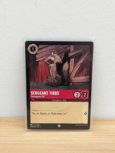 Lorcana Trading Card Game -Sergeant Tibbs - Courageous Cat - The First Chapter (1)