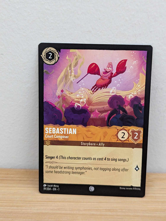 Lorcana Trading Card Game -Sebastian - Court Composer - The First Chapter (1)