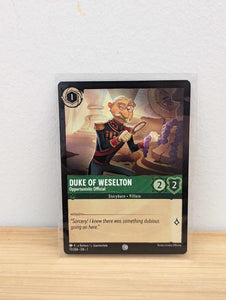 Lorcana Trading Card Game - Duke of Weselton - Opportunistic Official - The First Chapter (1)