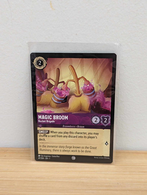 Lorcana Trading Card Game - Magic Broom - Bucket Brigade - The First Chapter (1)
