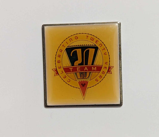 Cast Member pin celebrating WDW's 20th birthday
